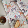 Sighthound Celebration Tea Towel, thumbnail 1 of 5