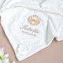 Personalised New Born Baby Blanket With Bow, thumbnail 2 of 8