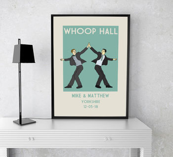 Mr And Mr Personalised Wedding Print, 3 of 4