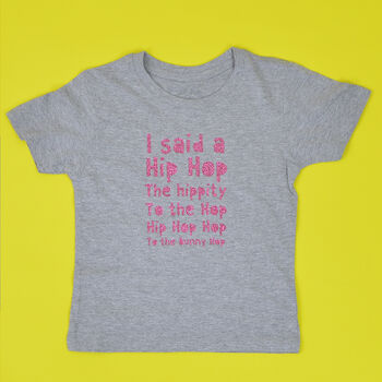 'Hip Hop Bunny Hop' Cute Kids Slogan T Shirt, 5 of 5