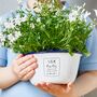 Enamel Planter Personalised Thank You Teacher Gift, thumbnail 2 of 2