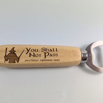 Lotr Wooden Bottle Opener Father's Day Gift Beer Opener, 5 of 5