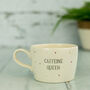 Caffeine Queen Handmade Metallic Spotty Cup, thumbnail 2 of 2