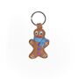 Handmade Felt Jonny Gingerbreadman Keyring, thumbnail 3 of 4