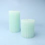 G Decor Scented Grooved Gardenia Pillar Candle, thumbnail 1 of 5