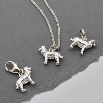 English Cocker Spaniel Silver Charm, 2 of 11