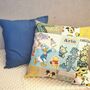 Keepsake Memory Pillow Made From Baby Clothes: Favourite Characters Patchwork Cushion Gift, thumbnail 5 of 12