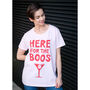 Here For The Boos Women's Halloween T Shirt, thumbnail 3 of 4