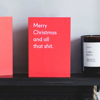 'Merry Christmas And All That Shit' Christmas Card, 6 of 6