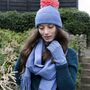 Winter Cashmere Scarf And Hat Women's Gift Set, thumbnail 3 of 9