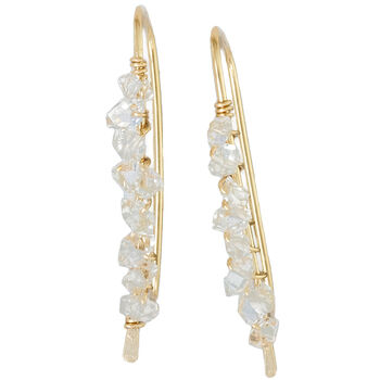 Herkimer Diamond Ear Climbers In 14k Gold Filled, 6 of 7
