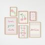 Personalised Cool Girls Club Pink Gallery Wall Print Set, thumbnail 5 of 5