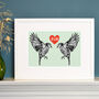 Personalised Lovebirds Gift Print, thumbnail 2 of 7