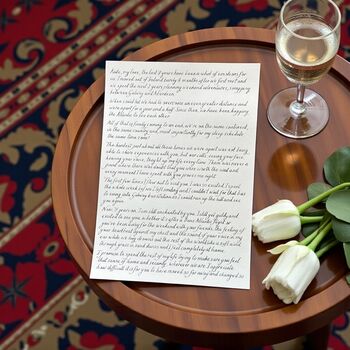 Personalised Luxury Handwritten Wedding Letter, 2 of 11