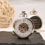 Ornate Personalised Skeleton Pocket Watch, thumbnail 3 of 5