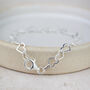 Sterling Silver Small Heart Chain Bracelet, thumbnail 4 of 4