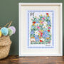 F Is Flor Flowers Print, thumbnail 2 of 4