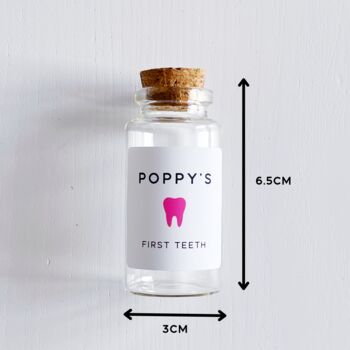 First Tooth Bottle With Personalised Label, 4 of 10