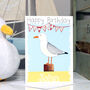 Personalised Seagull Age Birthday Card, thumbnail 3 of 8