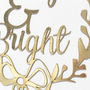 Paper Cut Luxury Gold Christmas Card, thumbnail 3 of 12