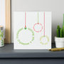 Personalised Typographic Bauble Cards, thumbnail 1 of 5