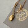 Tiny Antler Personalised Locket Necklace, thumbnail 6 of 7