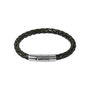 Mens Leather Bracelet With Silver Clasp, thumbnail 1 of 2