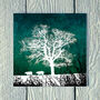 Winter Tree On Long Lane Greetings Card, thumbnail 1 of 2