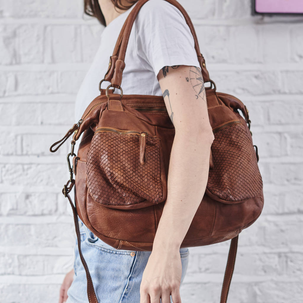 slouchy leather purse