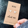 Silver Squirrel Earrings. Nuts About You, thumbnail 1 of 3