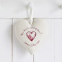Personalised Hanging Heart Gift For Mum / Grandma, thumbnail 8 of 11