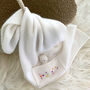 Cashmere Baby Blanket With Braille Personalised Pocket, thumbnail 2 of 9