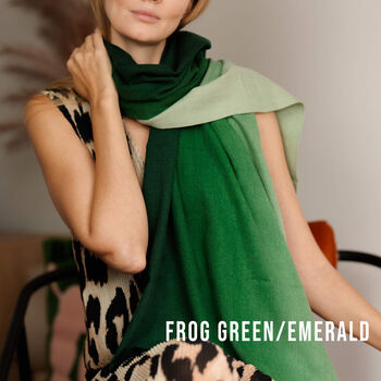 Personalised Ombre Gradient Cashmere Blend Scarf, 3 of 12