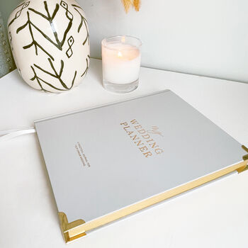Wedding Planner Book Grey With Gold Foil, 2 of 12