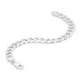 Sterling Silver Curb Chain Bracelet 8mm, thumbnail 2 of 3