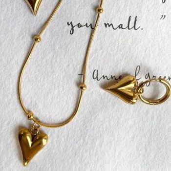 Christmas Necklace And Earrings Set With Personalised Bag, Waterproof, Hypoallergenic Jewellery, 6 of 8