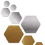 Hex Duo Hexagonal Repair Patch Kit Gold/Silver, thumbnail 2 of 8