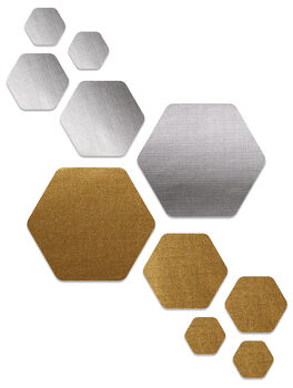 Hex Duo Hexagonal Repair Patch Kit Gold/Silver, 2 of 8