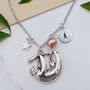 Personalised Sloth Charm Necklace, thumbnail 1 of 6