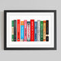 Personalised Books Wedding Print, thumbnail 4 of 5