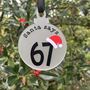 Viral Santa Says 67 Christmas Bauble Decoration, thumbnail 1 of 4