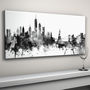 New York Skyline Cityscape Black And White, thumbnail 1 of 6
