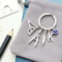 Architect Personalised Keyring Graduation Gift, Maths Keyring, thumbnail 4 of 9