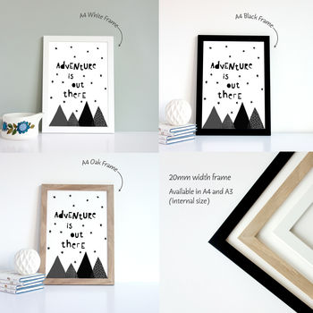 Adventure Is Out There, Kids Nursery Print, 4 of 4