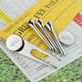 Personalised Silver Plated Golf Tee Gift Set, thumbnail 1 of 3
