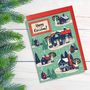 Nordic Winter Houses Christmas Card, thumbnail 1 of 2