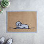 Fluffy Dog Doormat, Natural, thumbnail 1 of 8