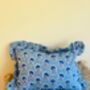 Handmade Indian Blockprint Cushion, Boho Cushion, Housewarming Gift, thumbnail 1 of 3