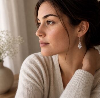 Hamsa Earrings, 2 of 3