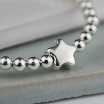 Tess Children's Silver Star Bracelet, 3 of 4